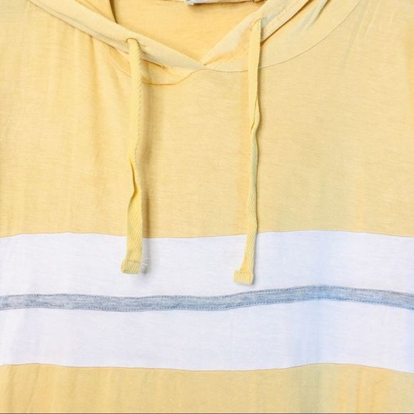 Pink Republic Stripe Pullover Super Soft T-shirt Hoodie NWOT - Picture 3 of 6